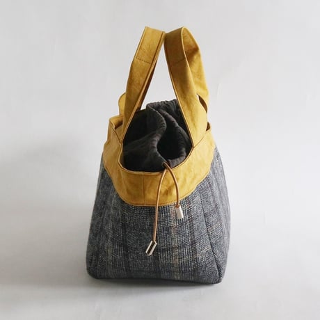 plaid  tote bag （glen check）