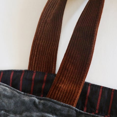 "upcycle" vintage punch needle embroidery bag