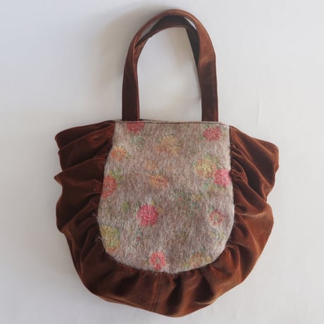 fuloral jacquard gather bag