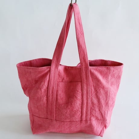 canvas linen tote bag (cherry punk)