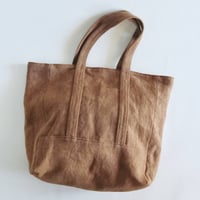 canvas linen tote bag (kakisibu )