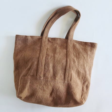 canvas linen tote bag (kakisibu )