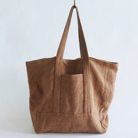 canvas linen tote bag (kakisibu )