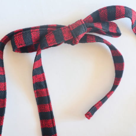 shirring bag （red stripe)