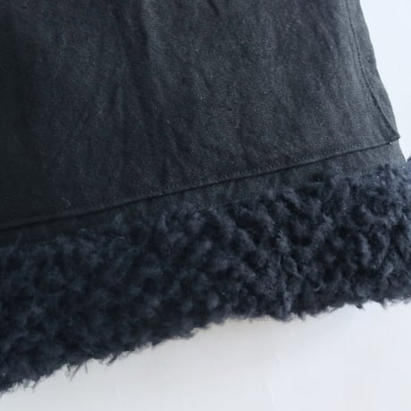 "upcycle" vintage embroidery bag (black)