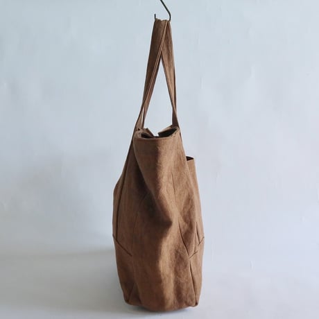 canvas linen tote bag (kakisibu )
