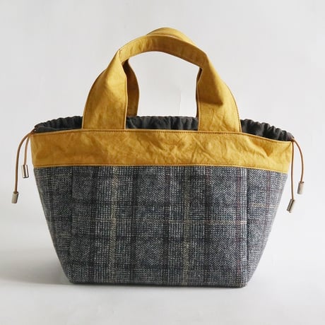 plaid  tote bag （glen check）