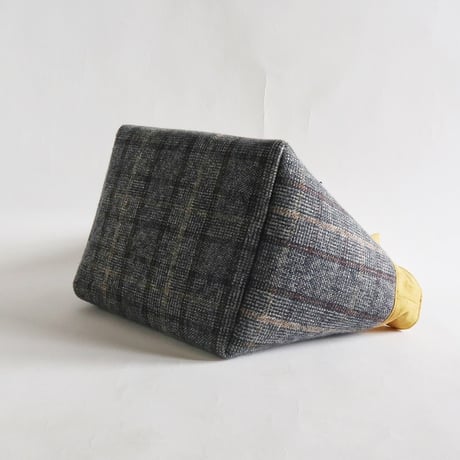 plaid  tote bag （glen check）