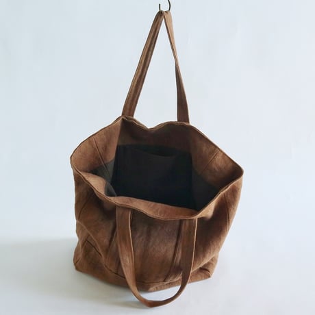 canvas linen tote bag (kakisibu )