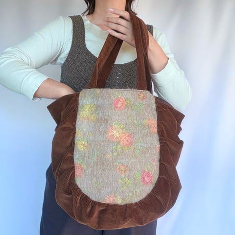 fuloral jacquard gather bag