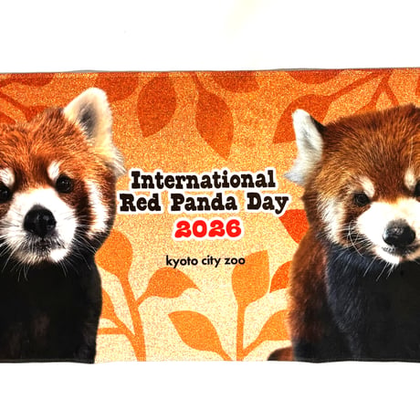 世界レッサーパンダの日 フェイスタオル