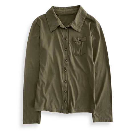 metal button shirt