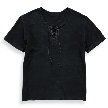 lace up tee