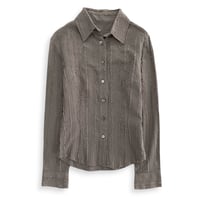 Textured stripe shirt