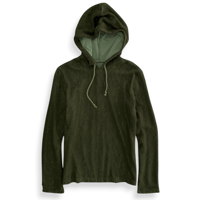 knit mesh hoodie