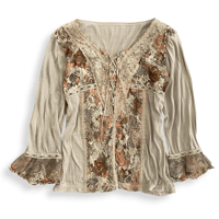 lace up blouse