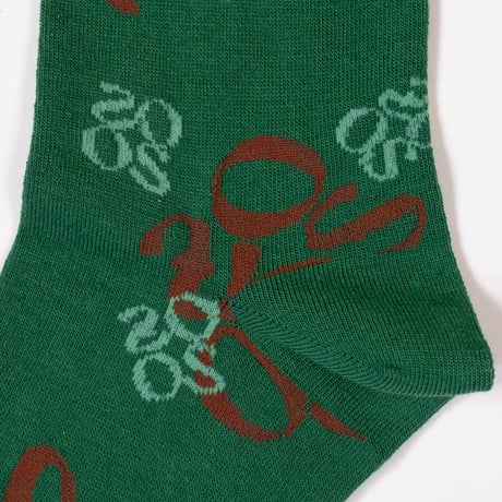 ZOOS Original Socks- Patterned/ Green