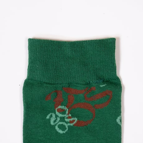 ZOOS Original Socks- Patterned/ Green