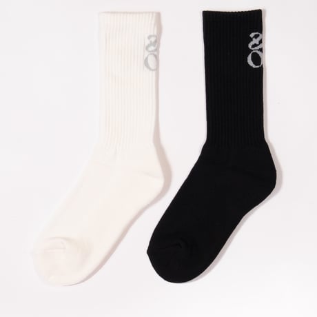 ZOOS Original Socks- Logo/ White