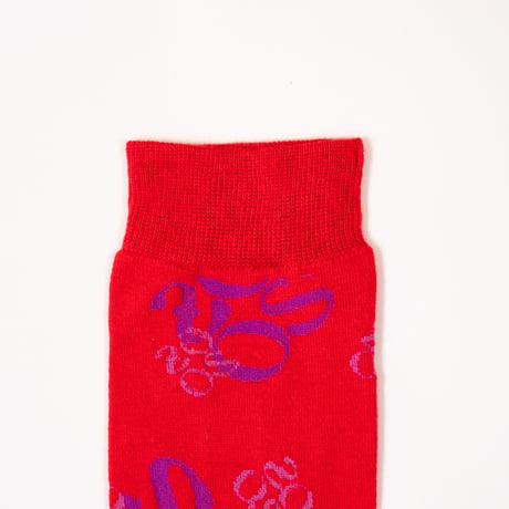 ZOOS Original Socks- Patterned/ Red