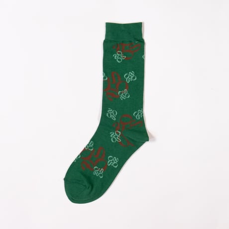 ZOOS Original Socks- Patterned/ Green