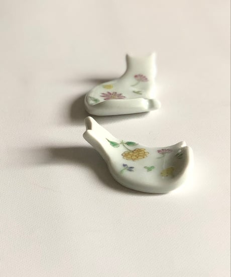 波佐見焼　藍水　ねこの箸置き