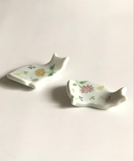 波佐見焼　藍水　ねこの箸置き