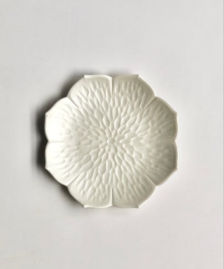 有田焼　貝山窯　桔梗型銘々皿