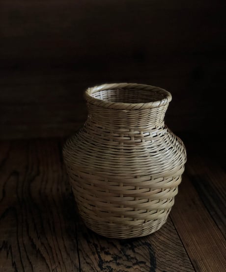 ［古物］　竹製の花かご
