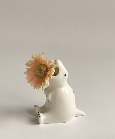 モチーフフラワーベース　ティラノサウルス