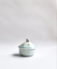 波佐見焼　藍水　蓋物