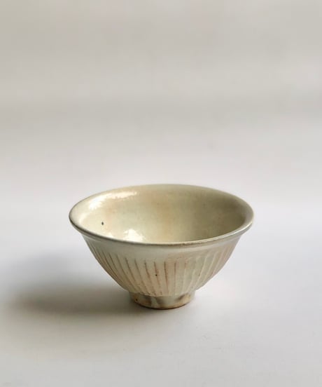信楽焼　古谷製陶所　線彫飯碗　大
