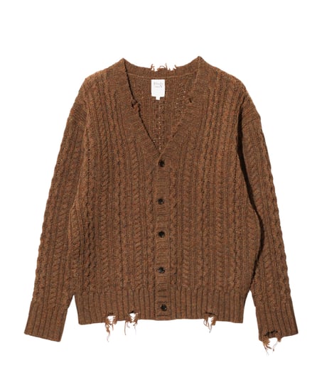 RHODOLIRION　NO.TX1066A　Aran Cardigan