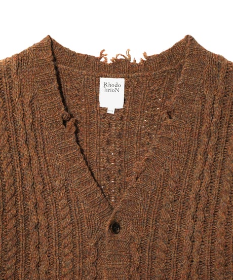 RHODOLIRION　NO.TX1066A　Aran Cardigan