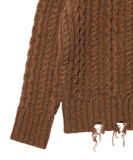 RHODOLIRION　NO.TX1066A　Aran Cardigan