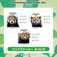 レッサーパンダデイ’26クリアステッカー