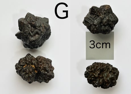 【白い砂漠に落とされた漆黒の預言石】クリスタル2個セット（プロフェシーストーン）