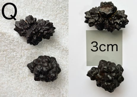 【白い砂漠に落とされた漆黒の預言石】クリスタル2個セット（プロフェシーストーン）