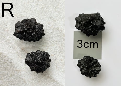 【白い砂漠に落とされた漆黒の預言石】クリスタル2個セット（プロフェシーストーン）