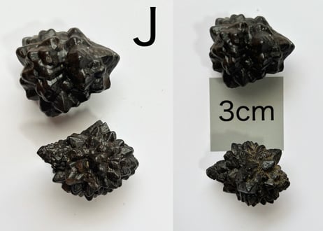 【白い砂漠に落とされた漆黒の預言石】クリスタル2個セット（プロフェシーストーン）