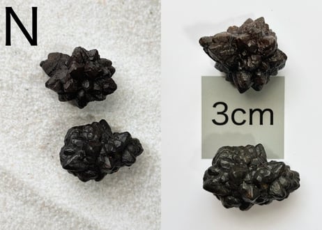 【白い砂漠に落とされた漆黒の預言石】クリスタル2個セット（プロフェシーストーン）