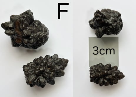 【白い砂漠に落とされた漆黒の預言石】クリスタル2個セット（プロフェシーストーン）