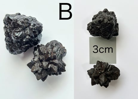 【白い砂漠に落とされた漆黒の預言石】クリスタル2個セット（プロフェシーストーン）