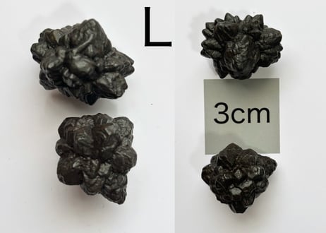 【白い砂漠に落とされた漆黒の預言石】クリスタル2個セット（プロフェシーストーン）