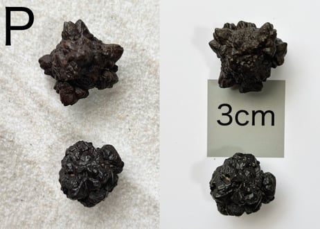 【白い砂漠に落とされた漆黒の預言石】クリスタル2個セット（プロフェシーストーン）