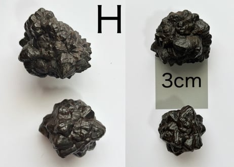 【白い砂漠に落とされた漆黒の預言石】クリスタル2個セット（プロフェシーストーン）