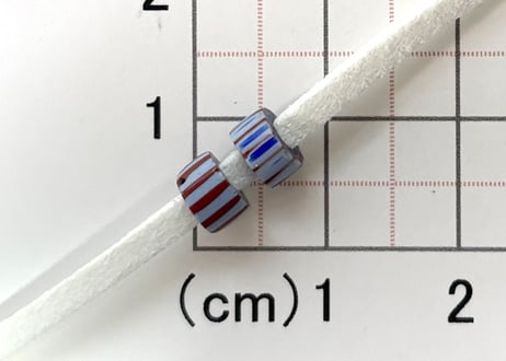 Awaleシェブロン　2個　　　No.1737　現品　6mm