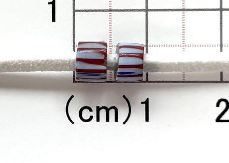 Awaleシェブロン　2個　　　No.1677　現品　6mm