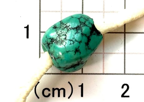 3mm穴　ターコイズビーズ　ナゲット　No.1625　14mm　現品