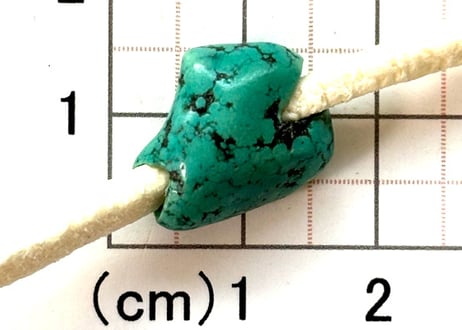 3mm穴　ターコイズビーズ　ナゲット　No.1624　16mm　現品